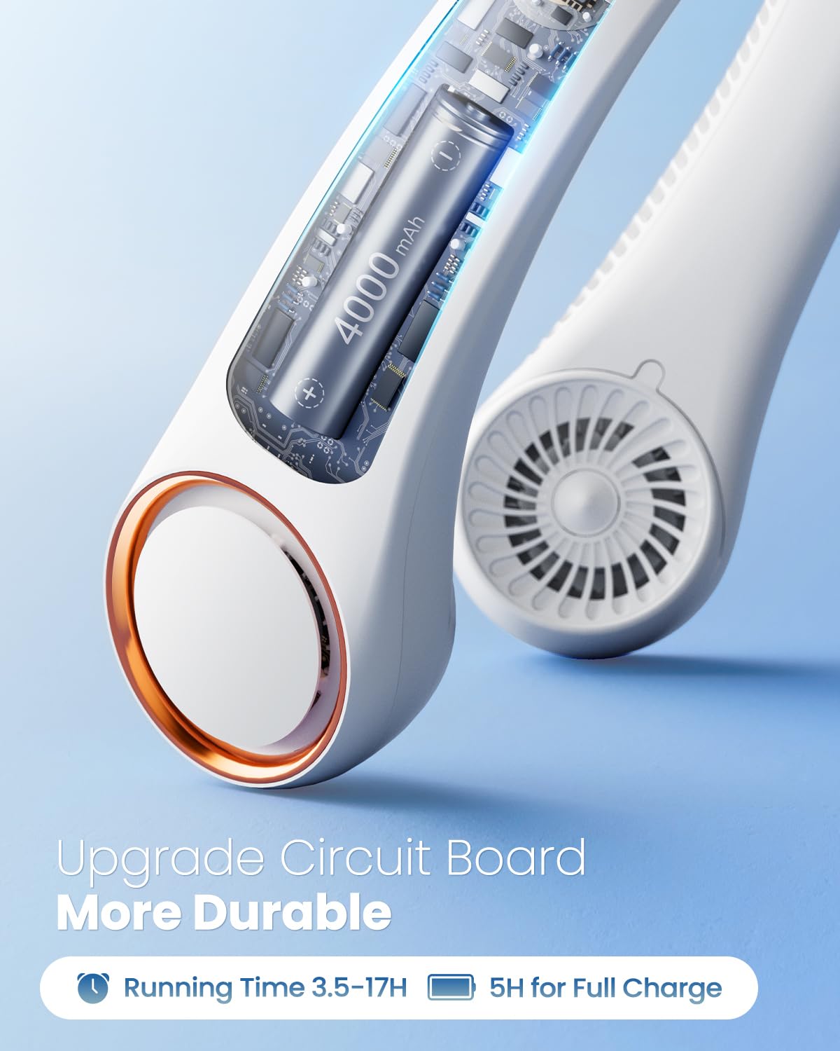 Portable Bladeless Hanging Rechargeable Neck Fan