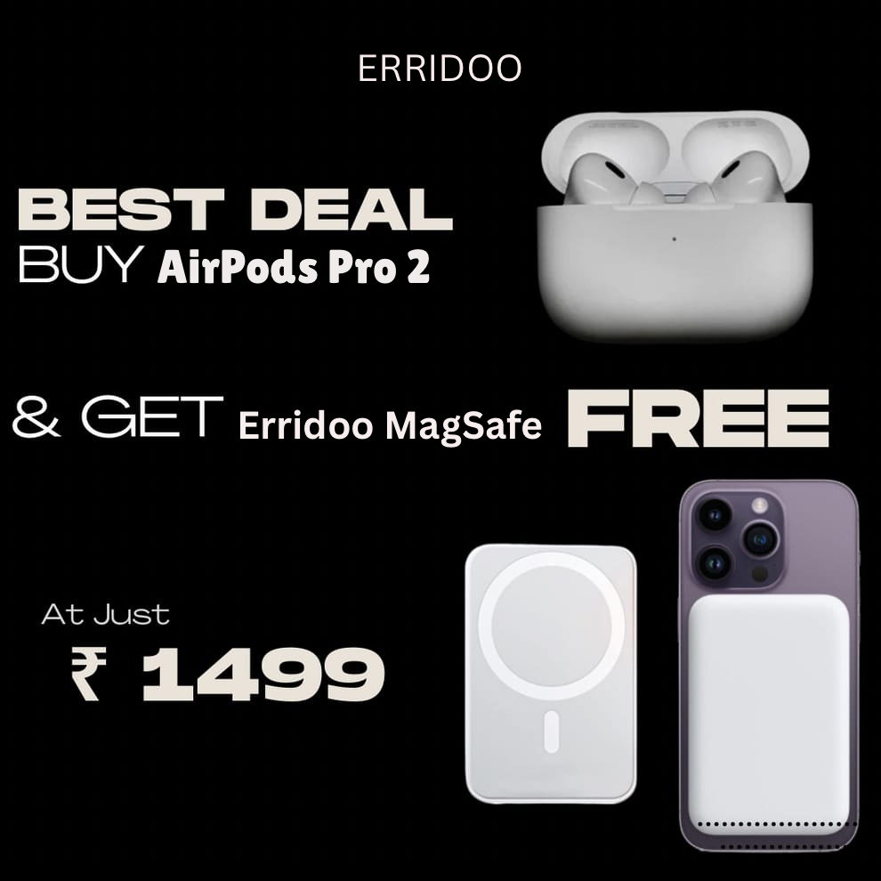 Air Pro 2nd Generation ANC (Type - C) | Free 5000mah Magsafe Powerbank | 100% Warranty Covered