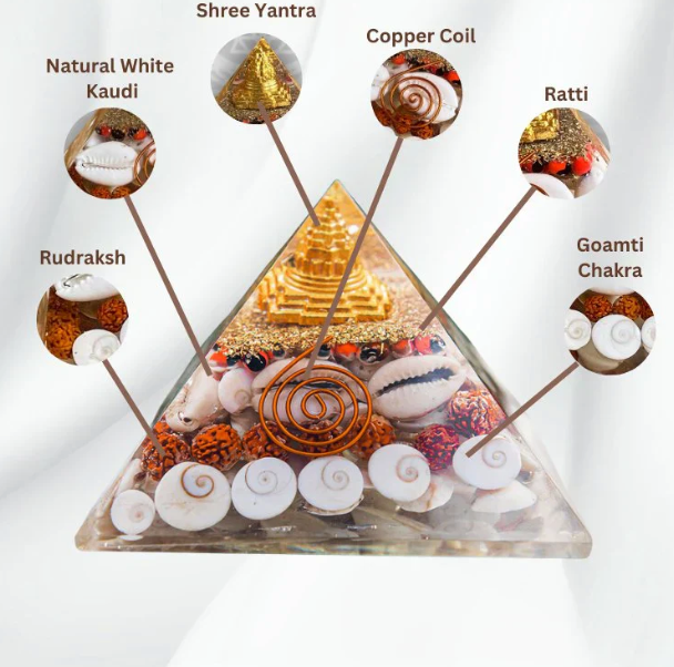 Crystal Wealth Gomati Chakra Shree Yantra Pyramid