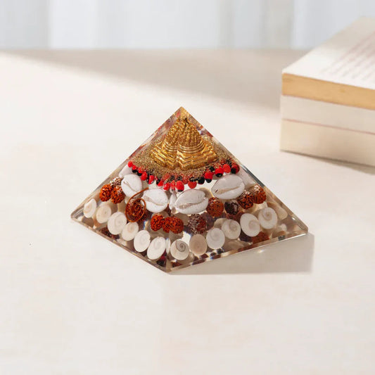 Crystal Wealth Gomati Chakra Shree Yantra Pyramid